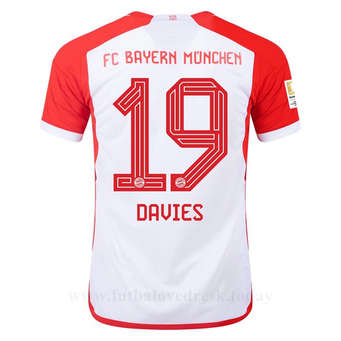 Lacné Futbalove Dresy Bayern Munich DAVIES #19 Domáci Dres 2023-24