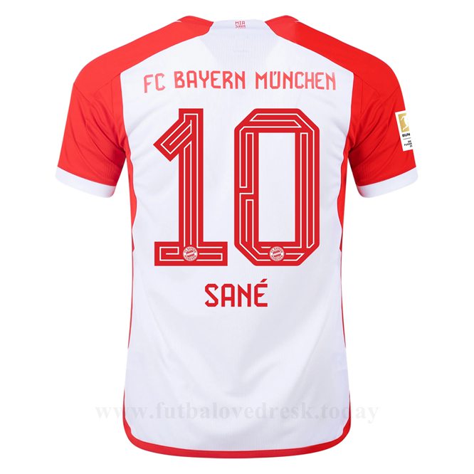 Lacné Futbalove Dresy Bayern Munich SANE #10 Domáci Dres 2023-24