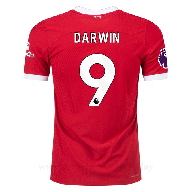 Lacné Futbalove Dresy Liverpool DARWIN #9 Domáci Dres 2023-24