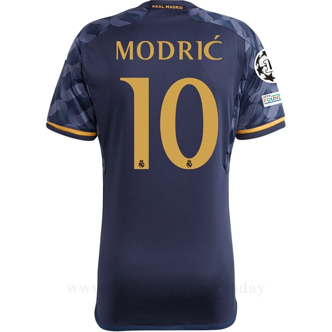 Lacné Futbalove Dresy FC Real Madrid MODRIC #10 Preč Dres 2023-24